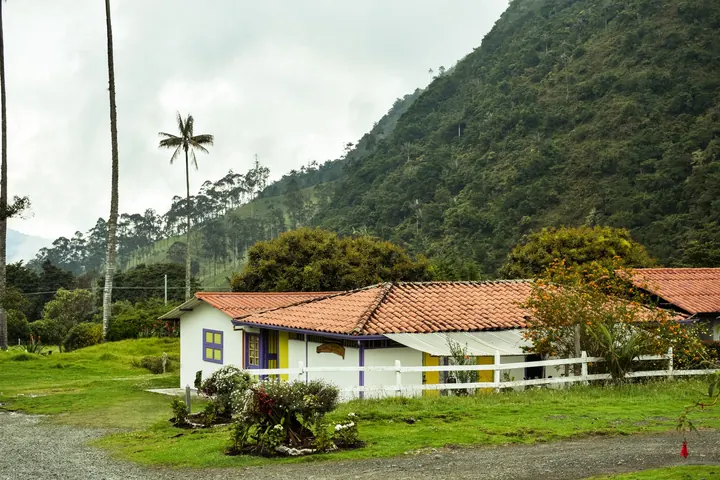 Traditional house in Cocora Valley, Colombia